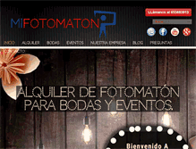 Tablet Screenshot of mifotomaton.es